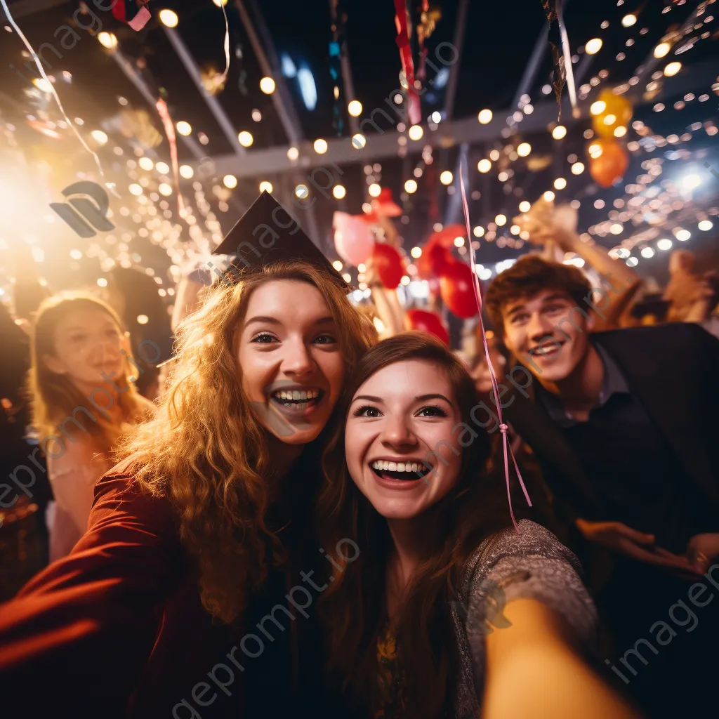 Graduates dancing and celebrating at party - Image 2