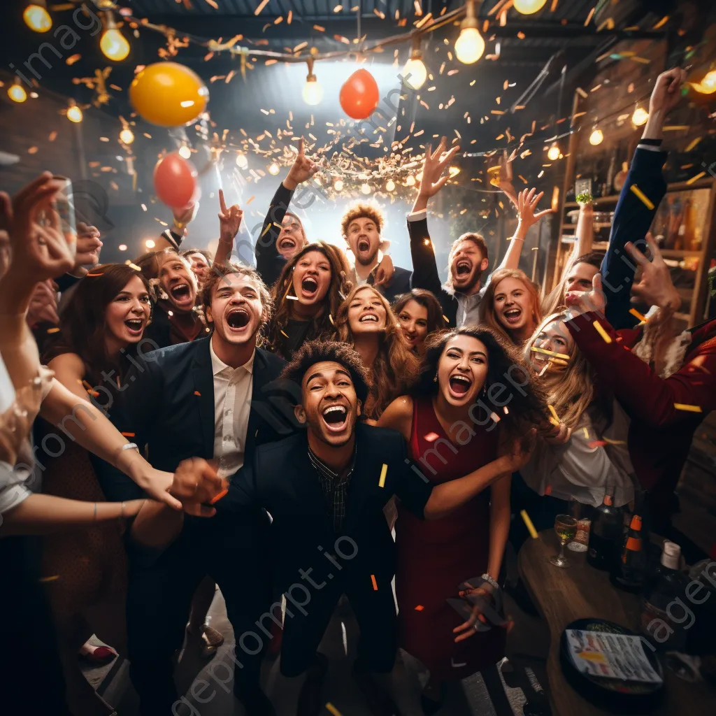 Graduates dancing and celebrating at party - Image 4