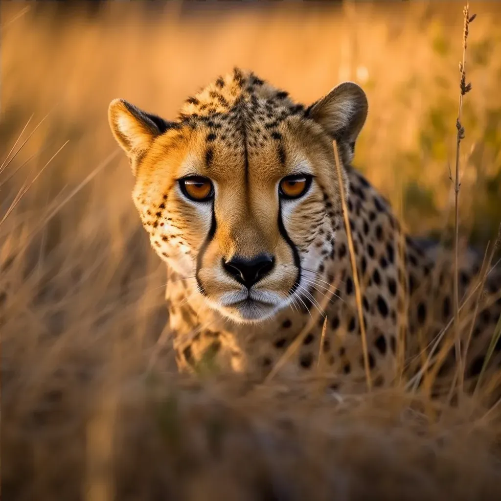 Sleek Cheetah on the Hunt