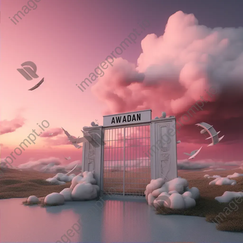 502 Bad Gateway error page with gateway icon and dreamy atmosphere - Image 2