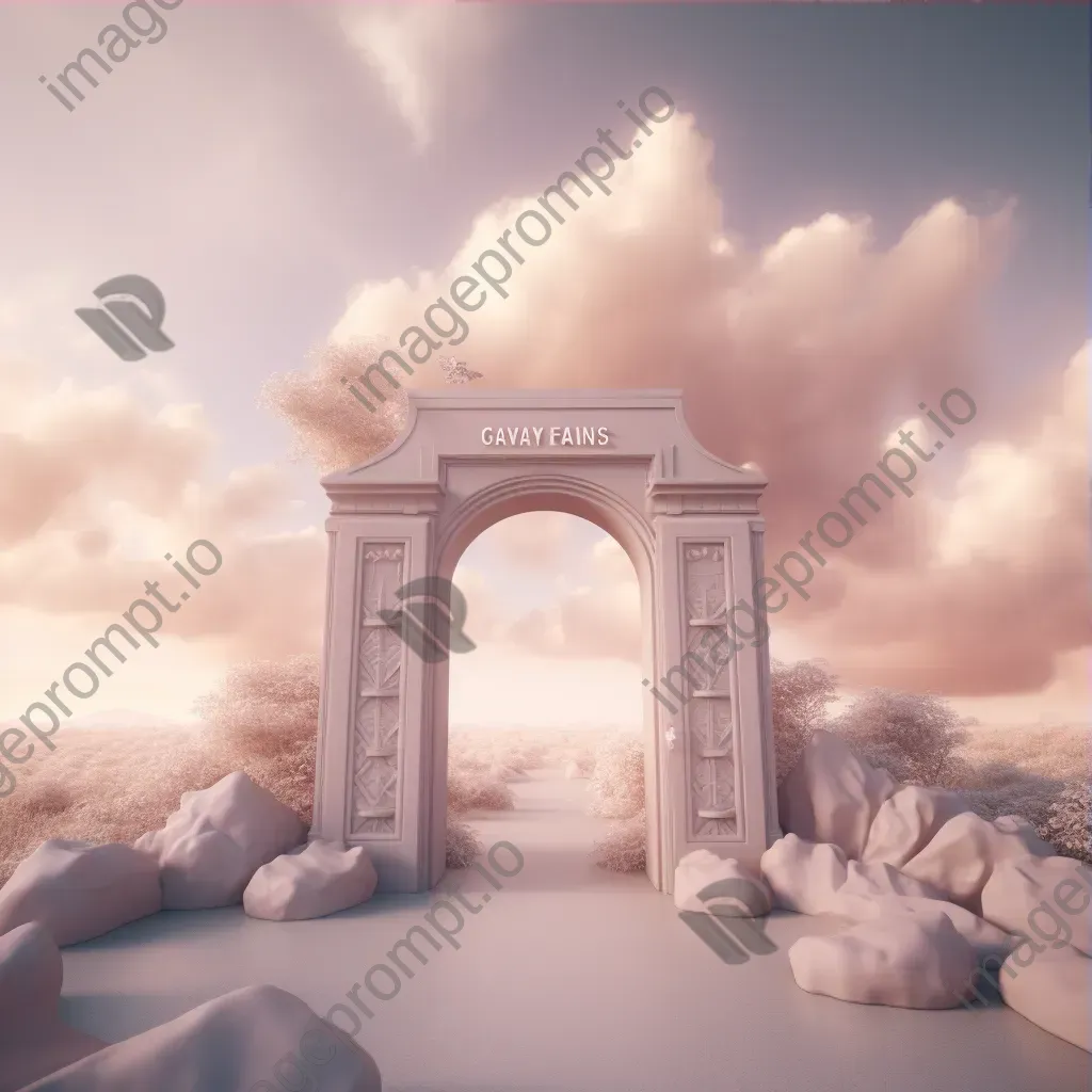 502 Bad Gateway error page with gateway icon and dreamy atmosphere - Image 3