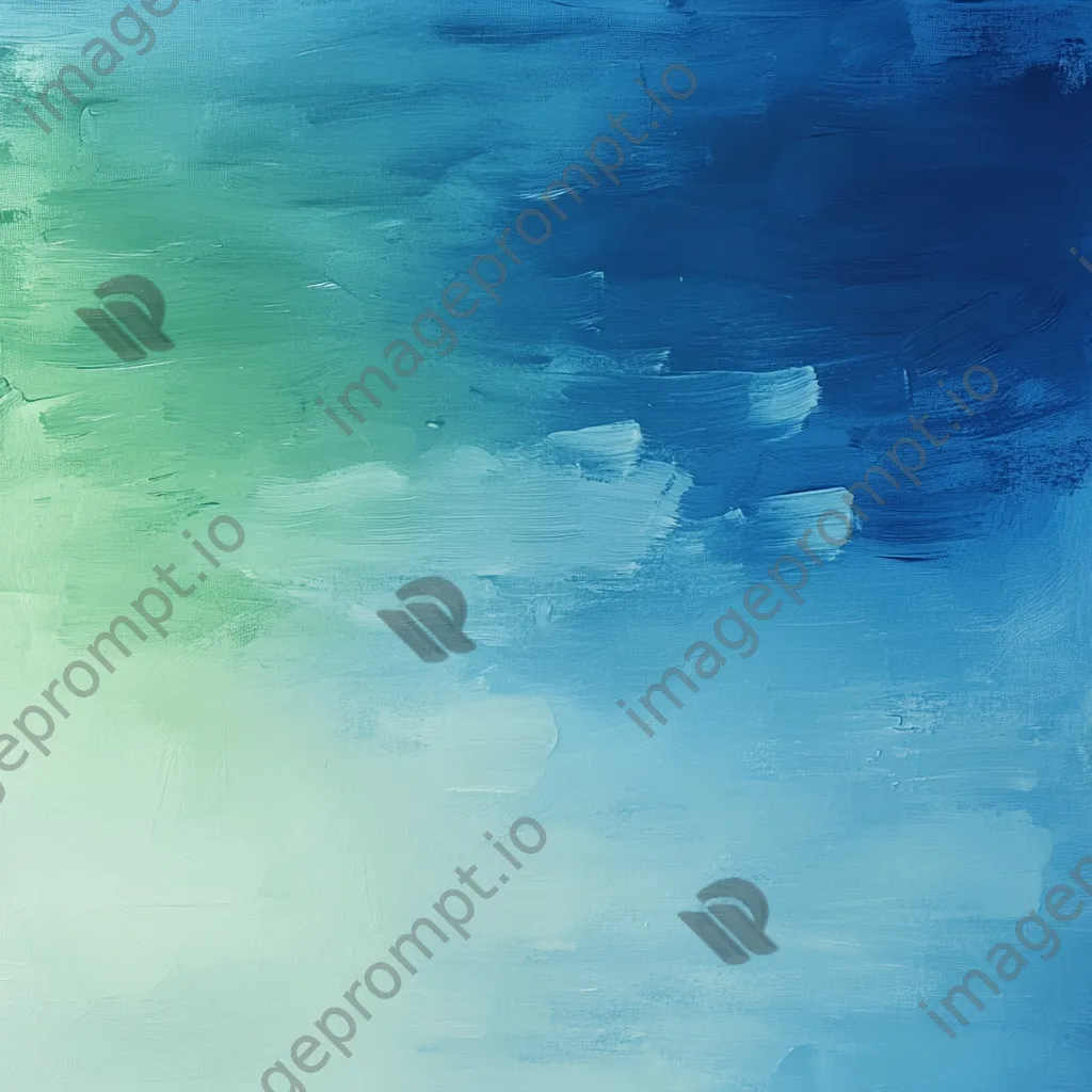 Soft gradient of blue and green paint strokes - Image 1