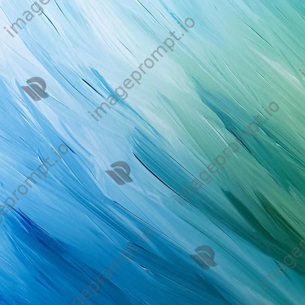 Soft gradient of blue and green paint strokes - Image 2