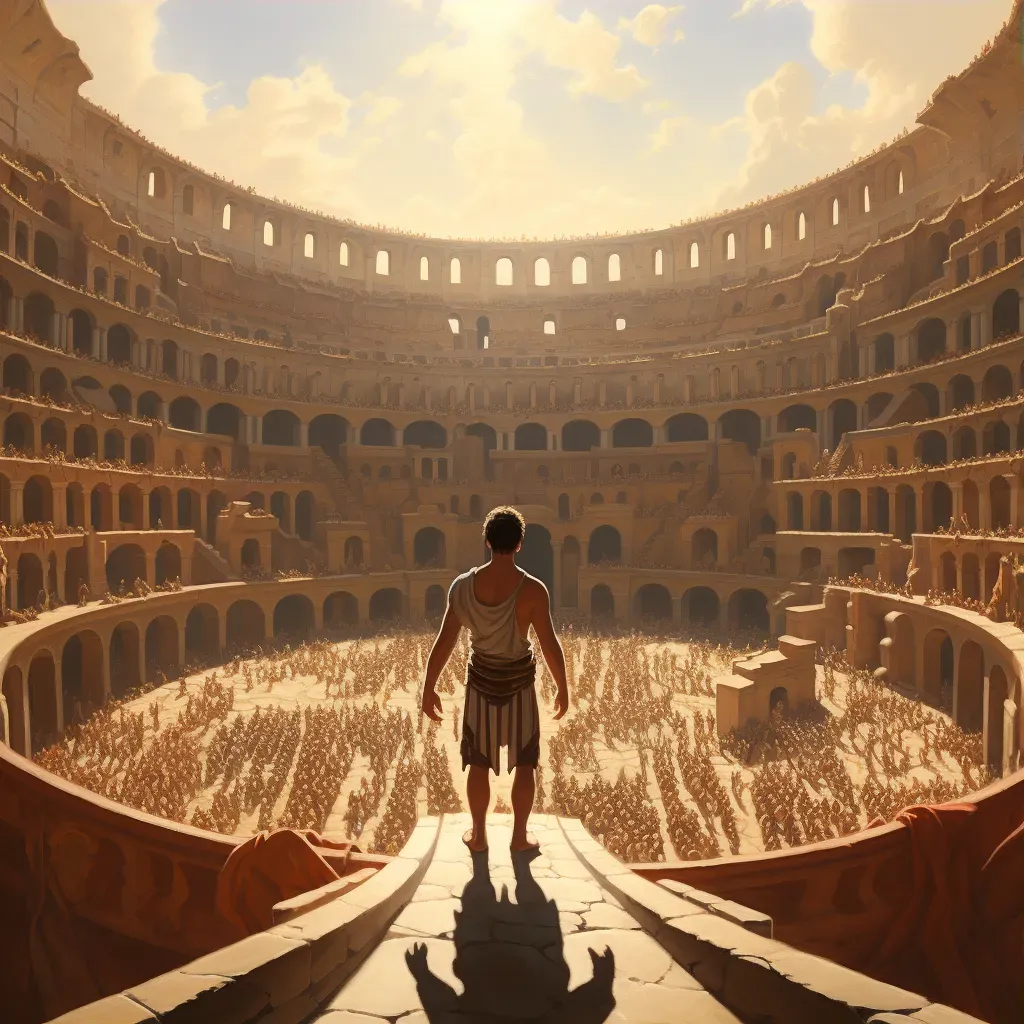 Roman gladiator in Colosseum in image prompt - Image 3