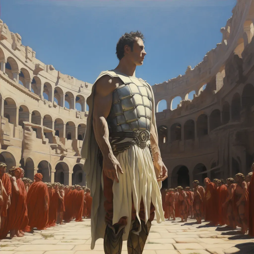 Roman gladiator in Colosseum in image prompt - Image 4