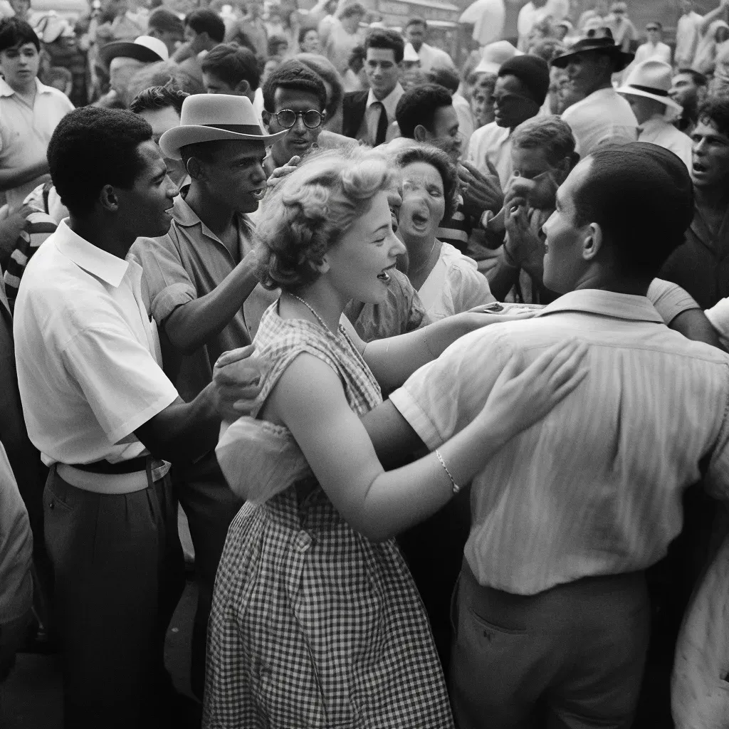 Diverse group dancing at street festival celebrating culture - Image 2