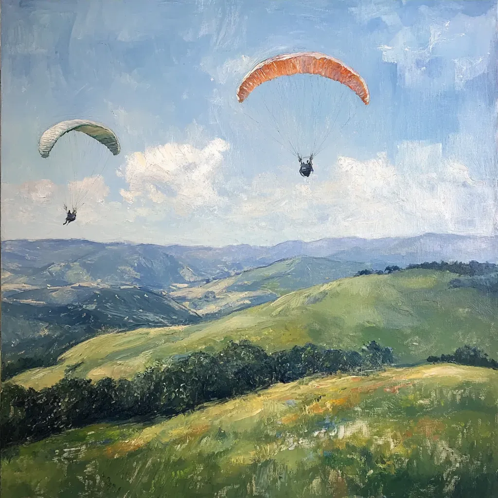 Impressionist Paragliding