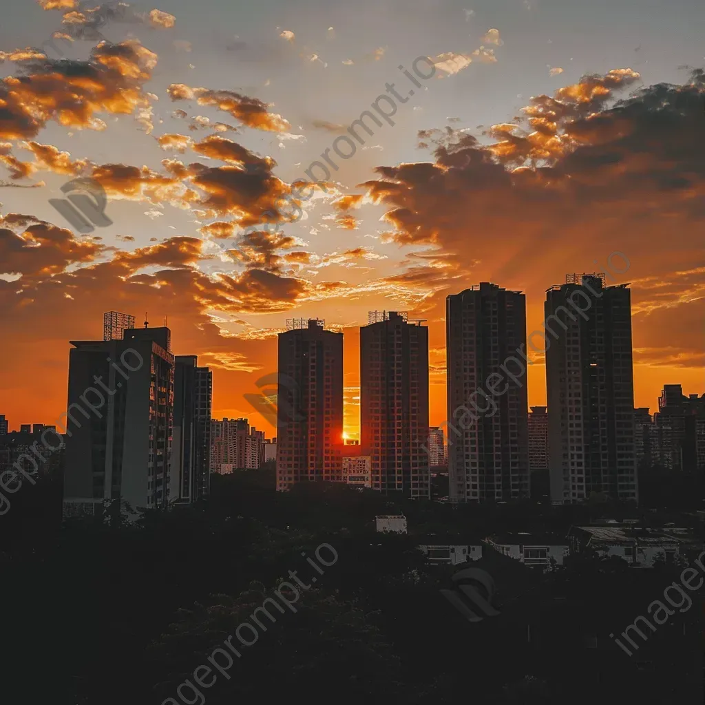 Urban skyline at sunset shot on Samsung Galaxy S21 Ultra - Image 3