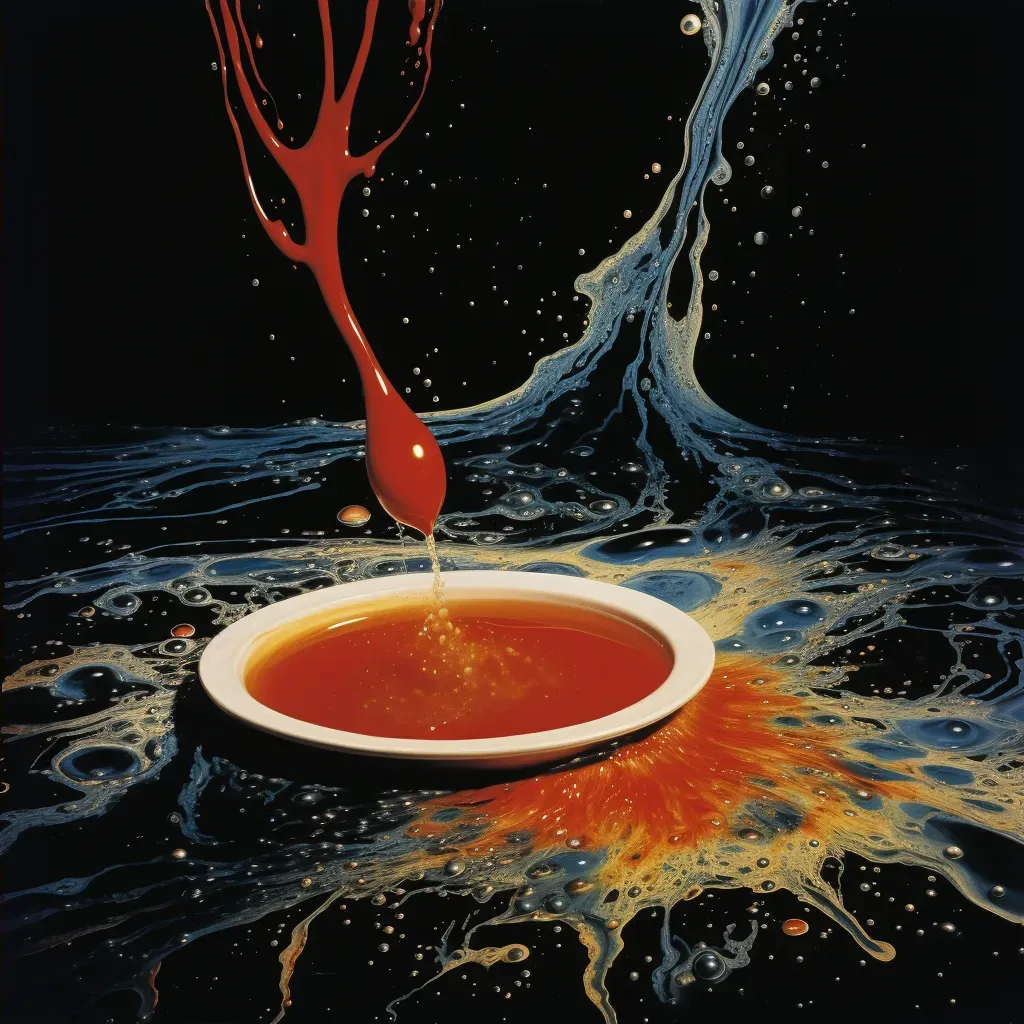 Image showing surreal primordial soup with abstract shapes symbolizing life