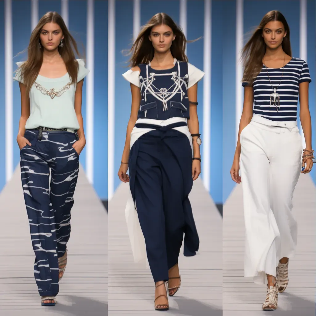 Nautical maritime fashion runway scene - Image 3