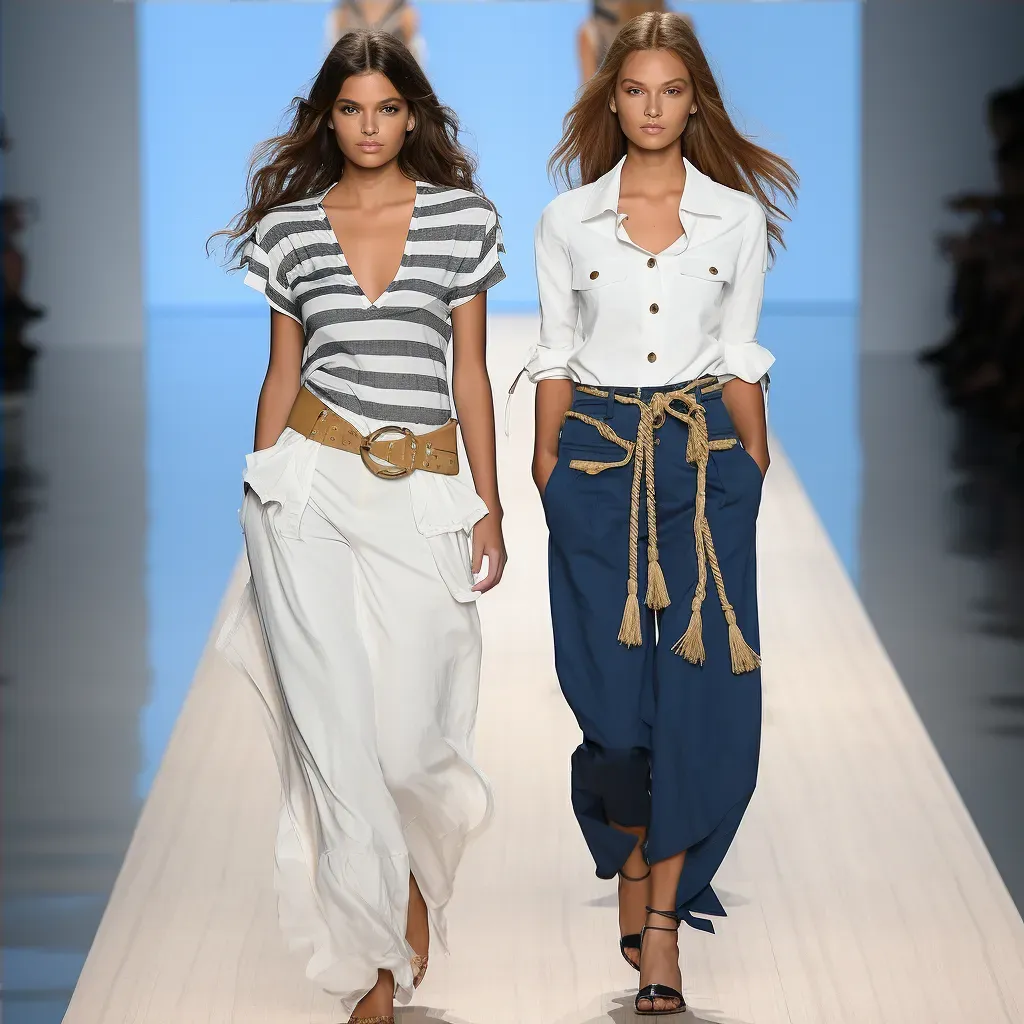 Nautical maritime fashion runway scene - Image 4