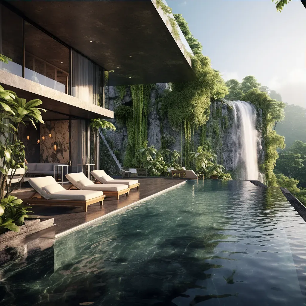 Infinity pool waterfall - Image 3