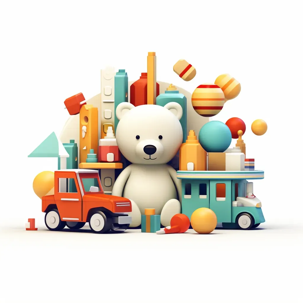 Toy store logo with playful toys - Image 2