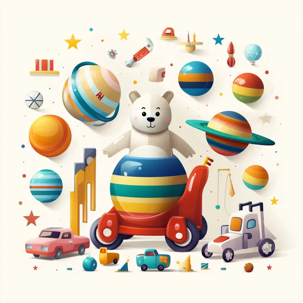 Toy store logo with playful toys - Image 4