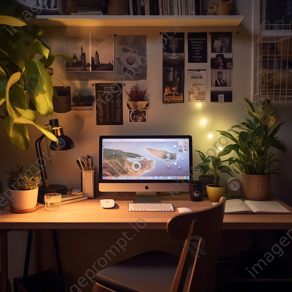 Freelancer working in a cozy home office setup - Image 3