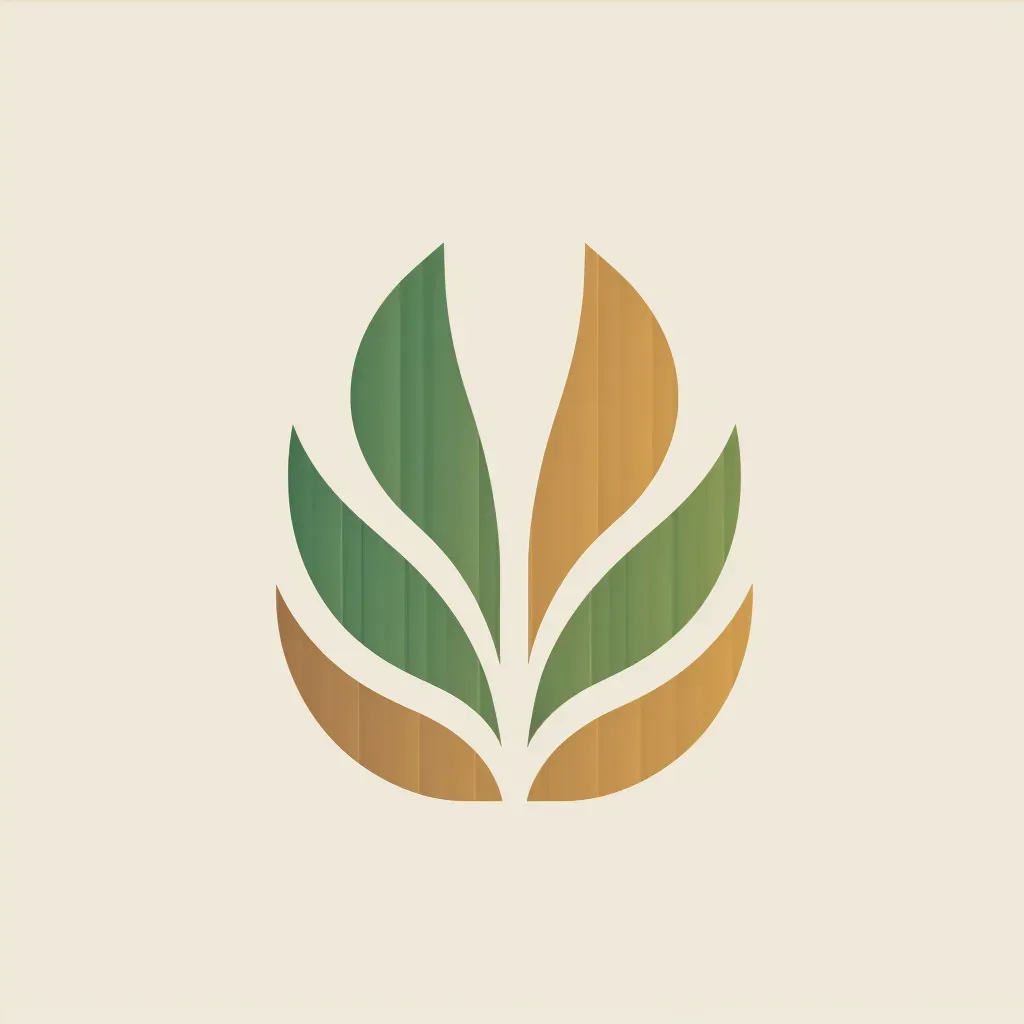 Nature-inspired logo for a green investment fund with a plant icon in green and brown - Image 4