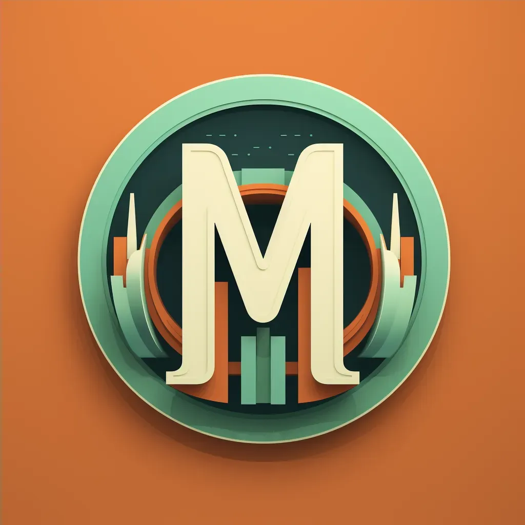 retro stylized monogram logo - Image 4