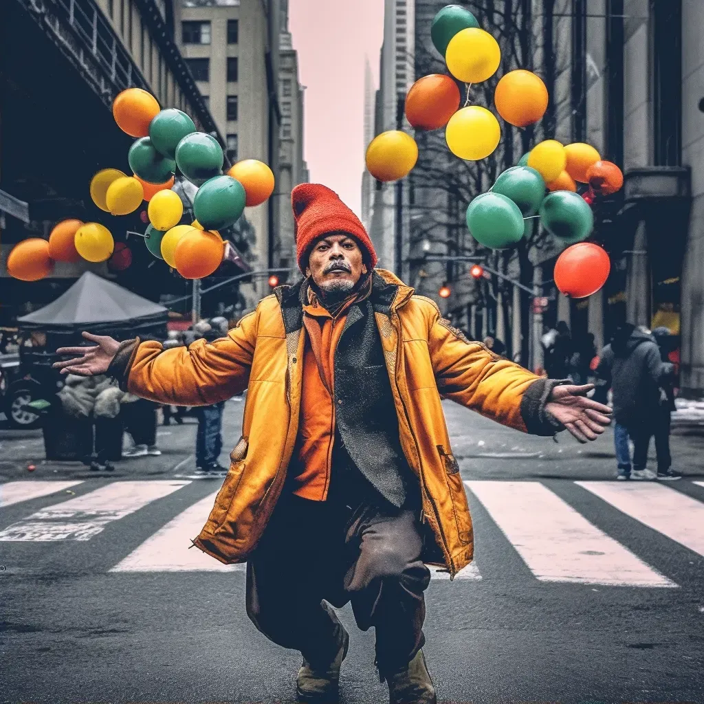 Street jugglers cascade - Image 2