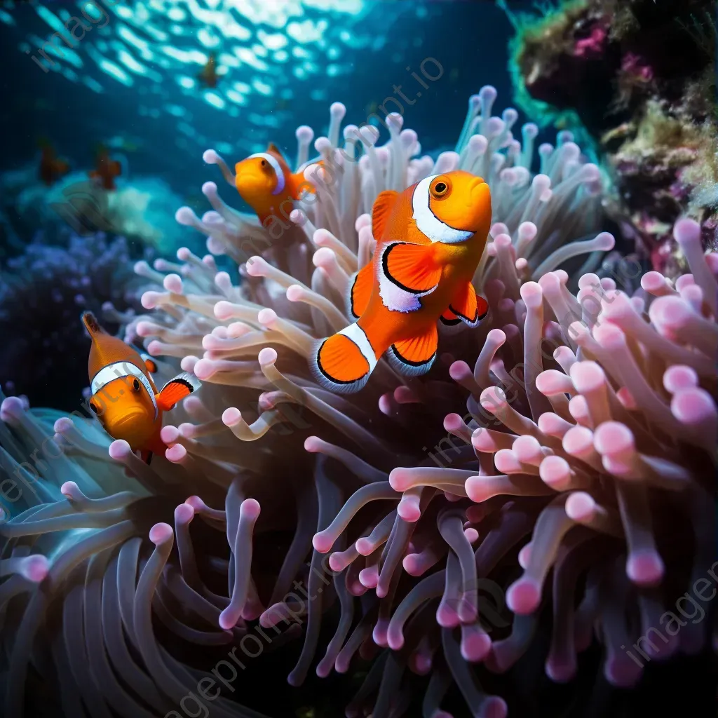 Colorful clownfish in tropical sea anemones - Image 3