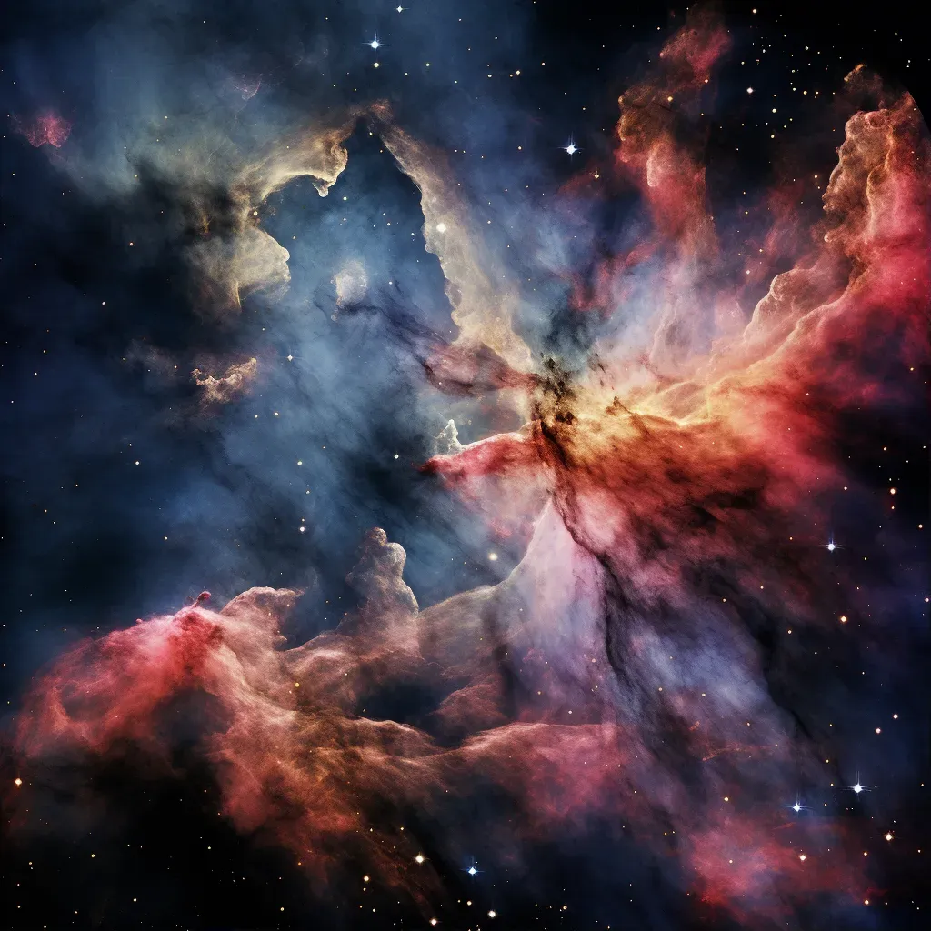 Expansive nebula with multicolored cosmic display - Image 1