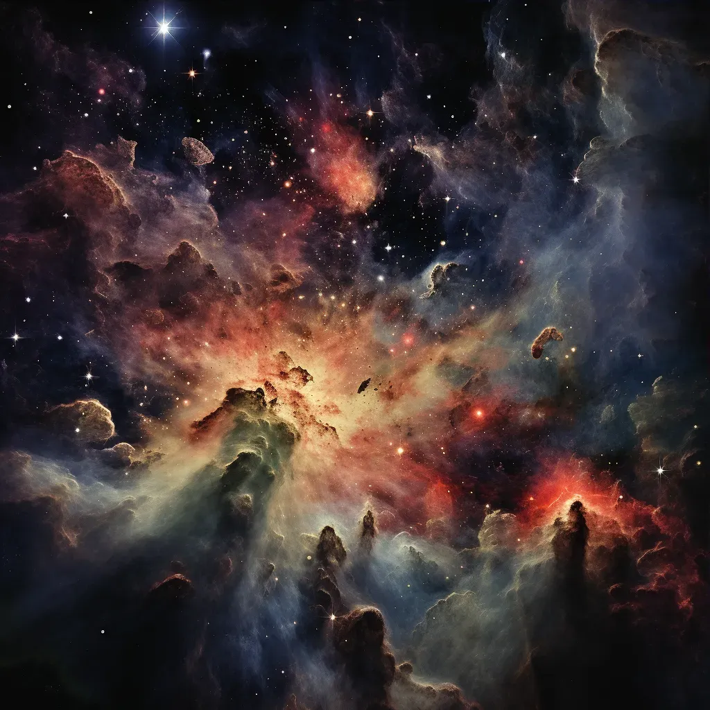 Expansive nebula with multicolored cosmic display - Image 3