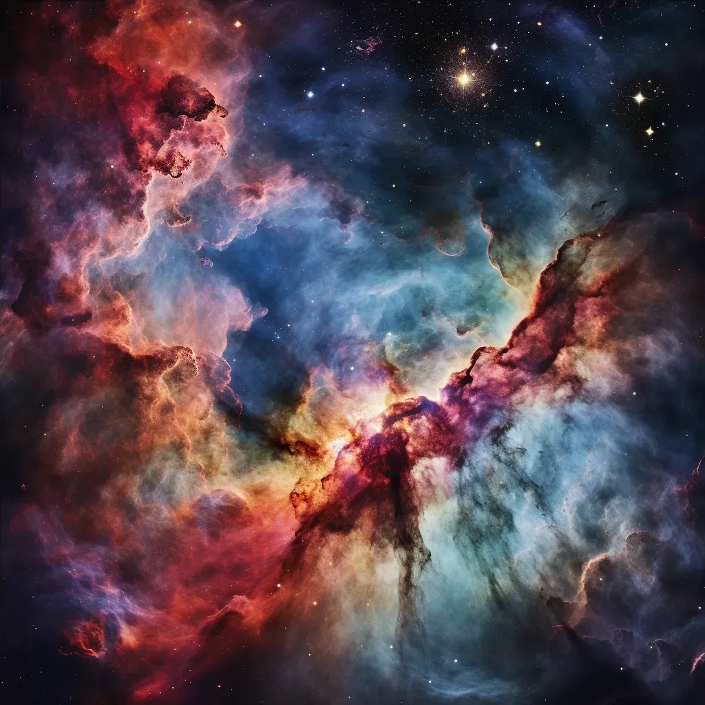 Expansive nebula with multicolored cosmic display - Image 4