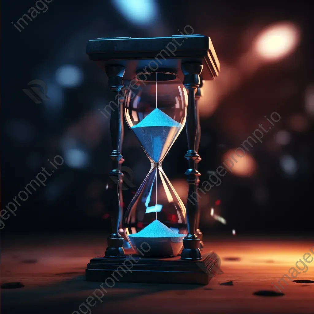 408 Request Timeout error page with hourglass icon and blurred clock - Image 2