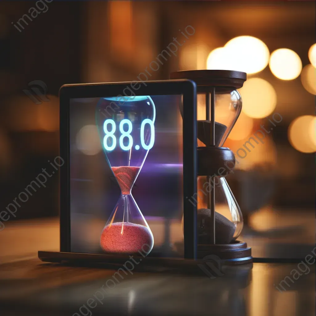 408 Request Timeout error page with hourglass icon and blurred clock - Image 3