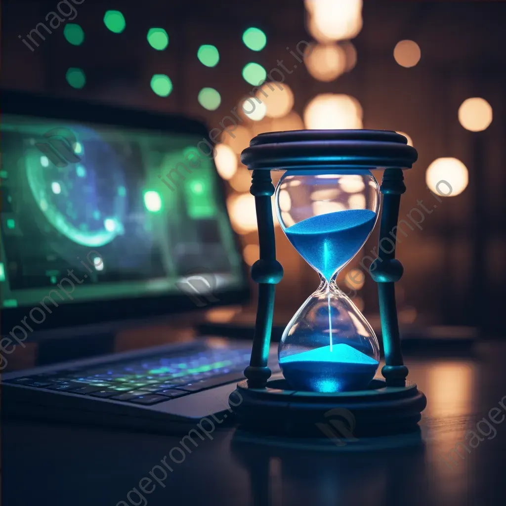 408 Request Timeout error page with hourglass icon and blurred clock - Image 4