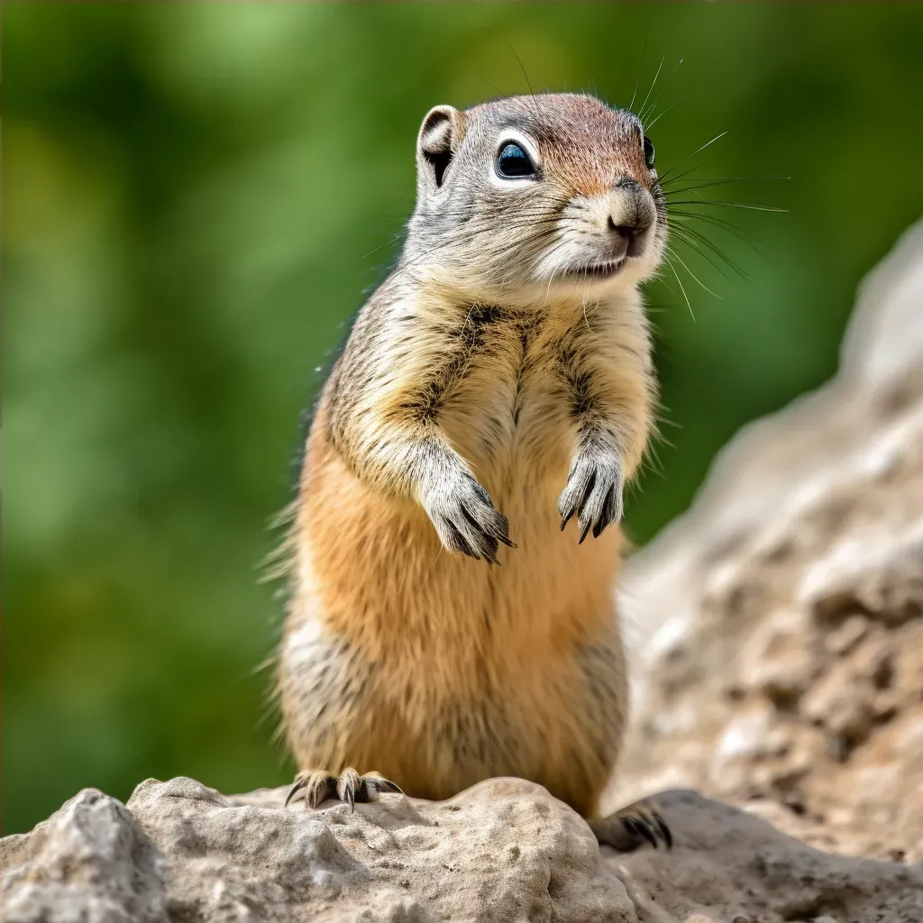 Curious Ground Squirrel