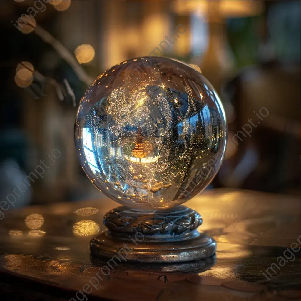 Shiny crystal ball reflecting light - Image 3