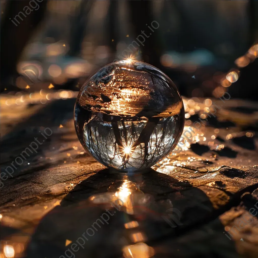 Shiny crystal ball reflecting light - Image 4