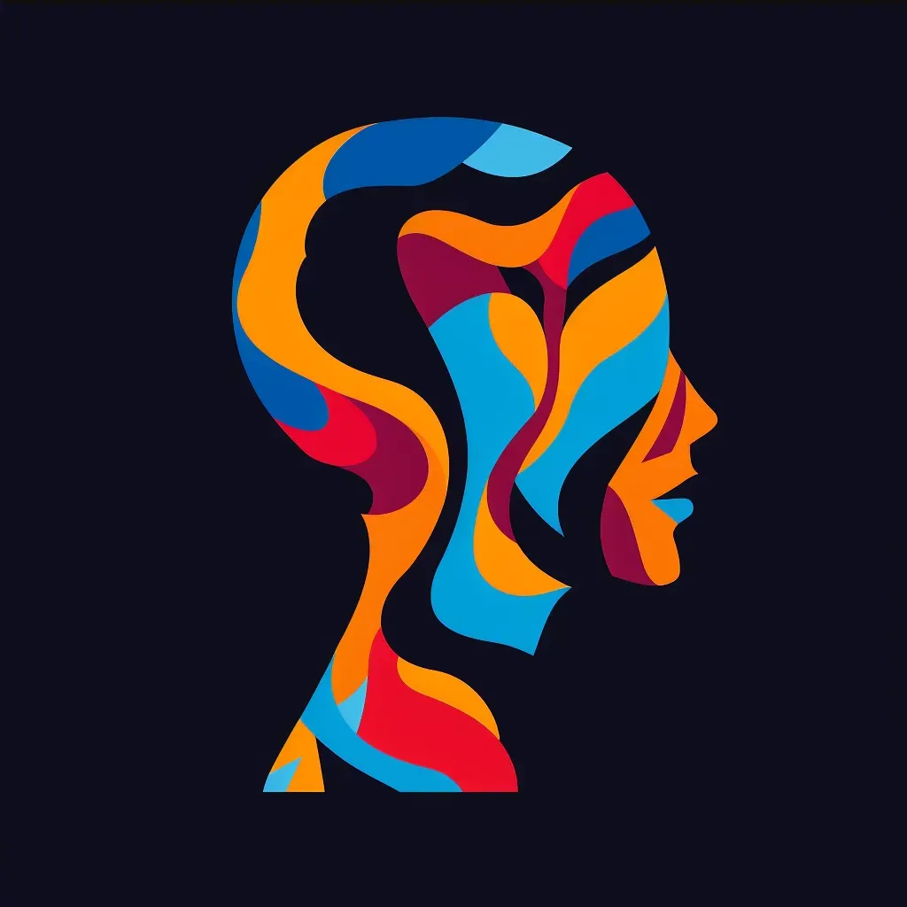 Vibrant Mental Health Awareness Logo