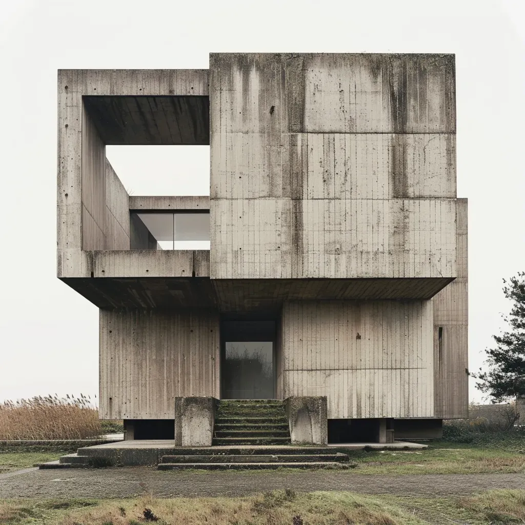 Textural concrete brutalism - Image 1