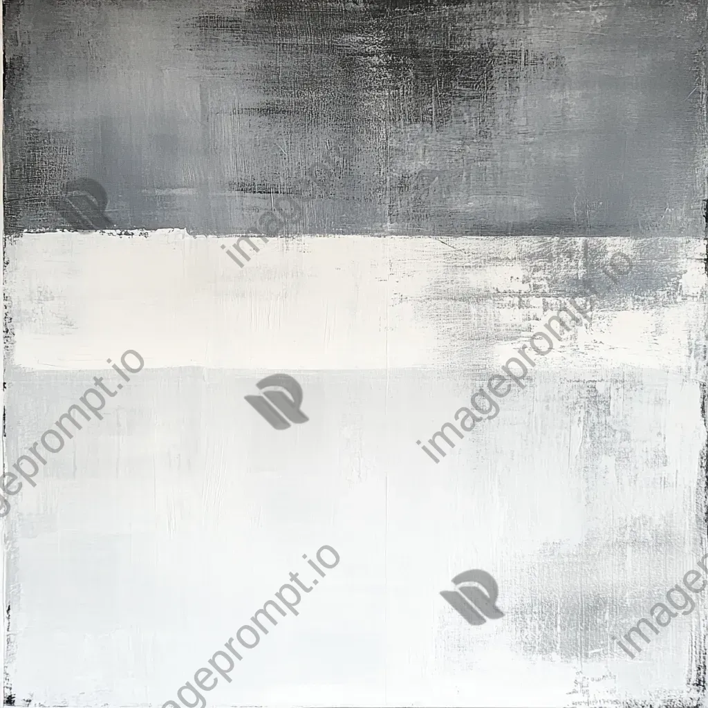 Minimalist abstraction of a winter morning in cool greys and whites - Image 1