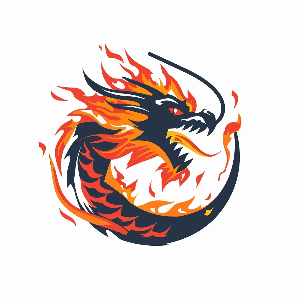 Dragon Emblem Logo for Gaming Community - Image 1