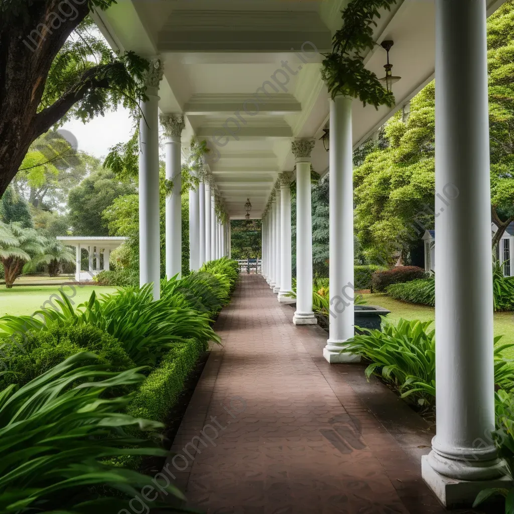 Colonial plantation house with white columns - Image 3