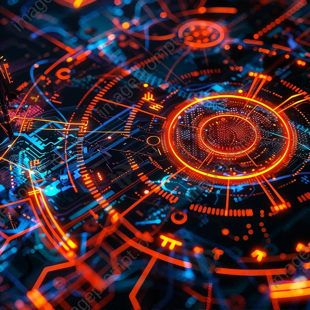 Abstract cyber security concept with intricate patterns - Image 2