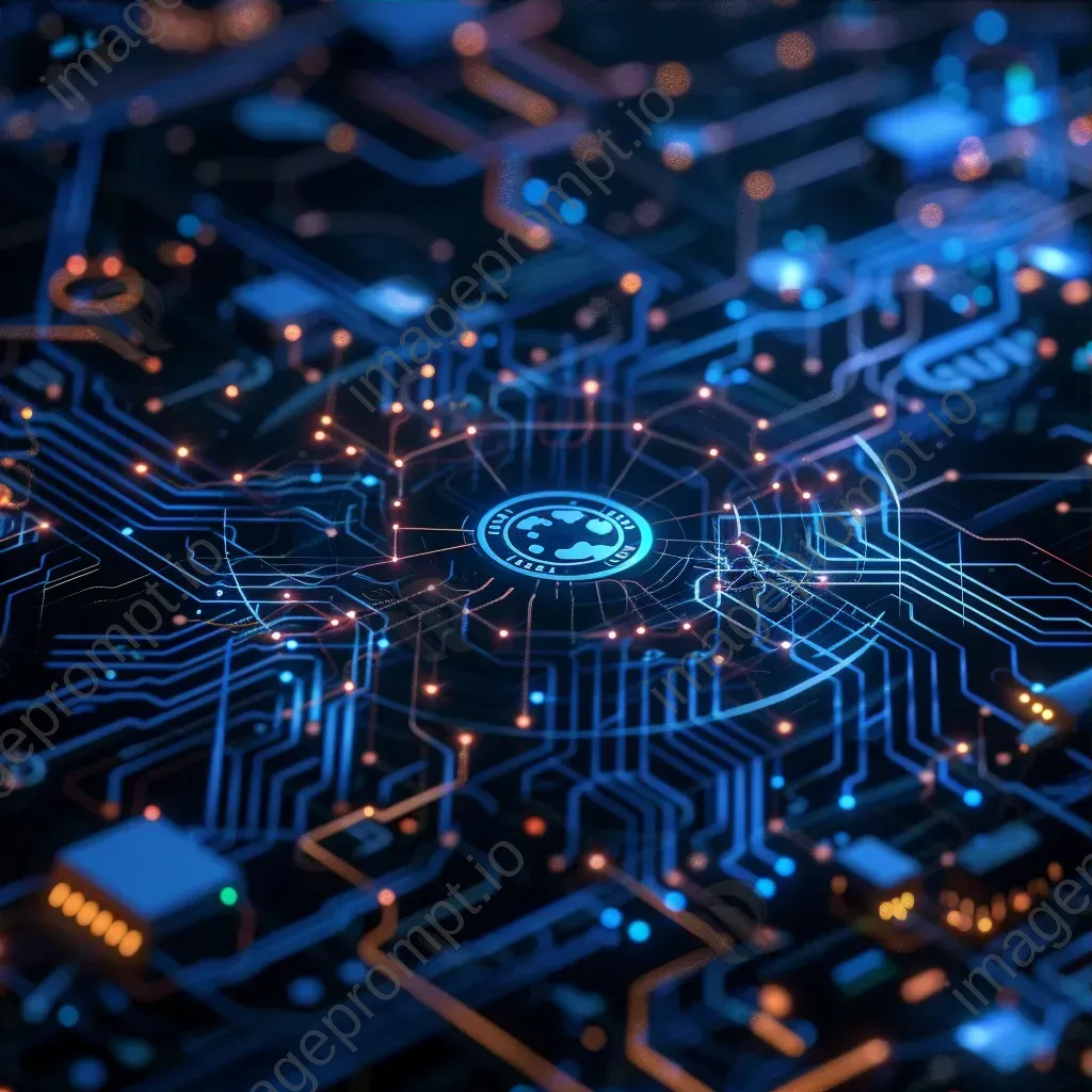 Abstract cyber security concept with intricate patterns - Image 3