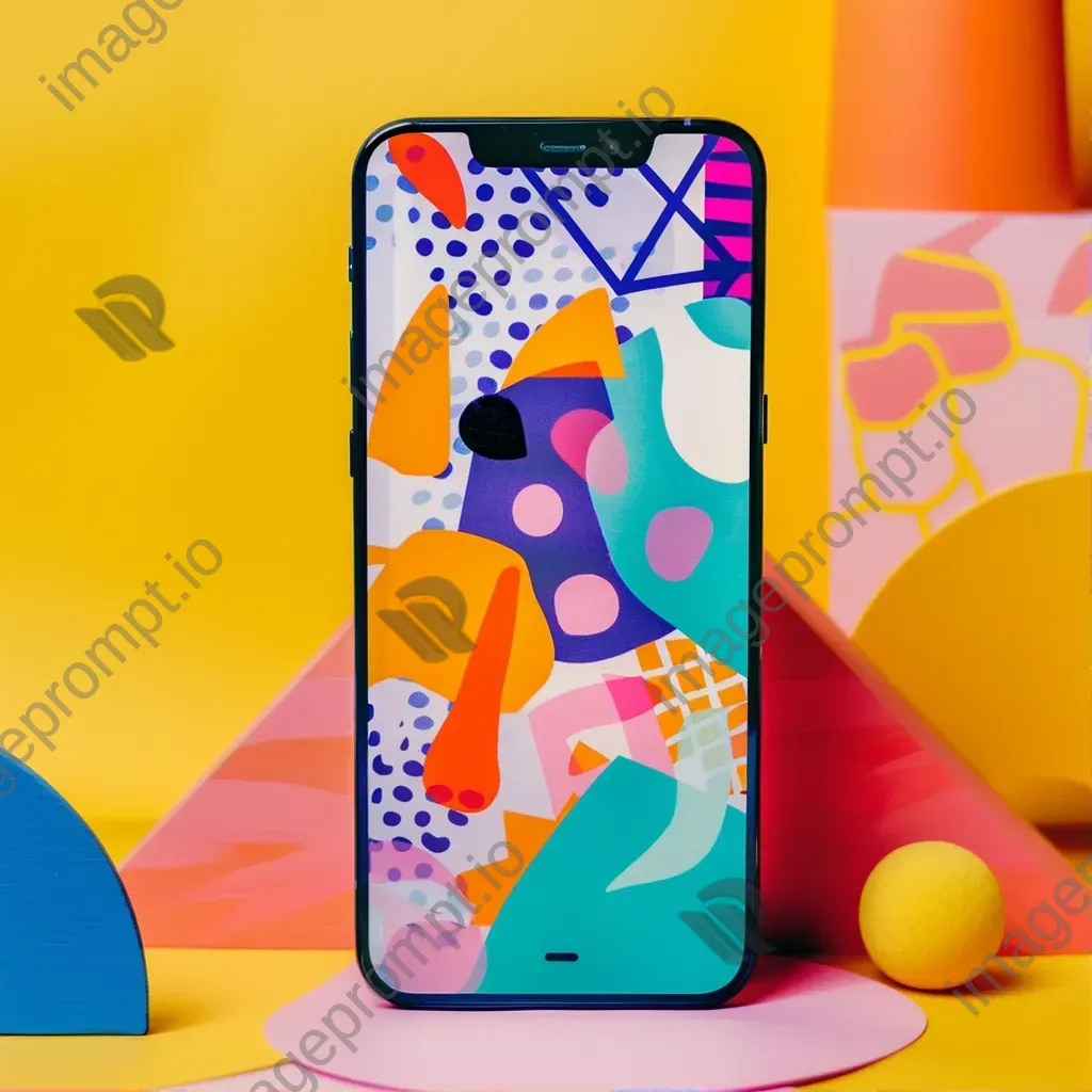 Colorful newsletter subscription form with modern design elements on Google Pixel 5 - Image 1