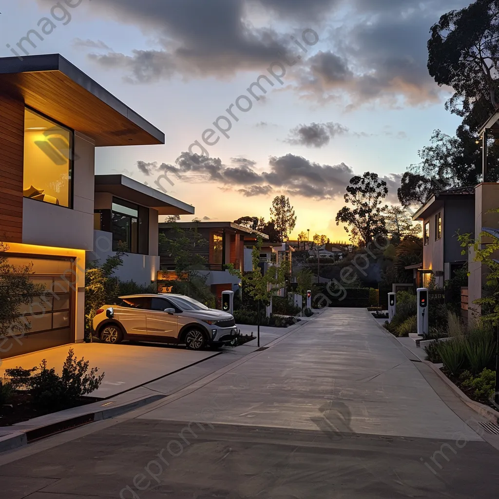 Driveway with smart charging stations for electric vehicles - Image 3