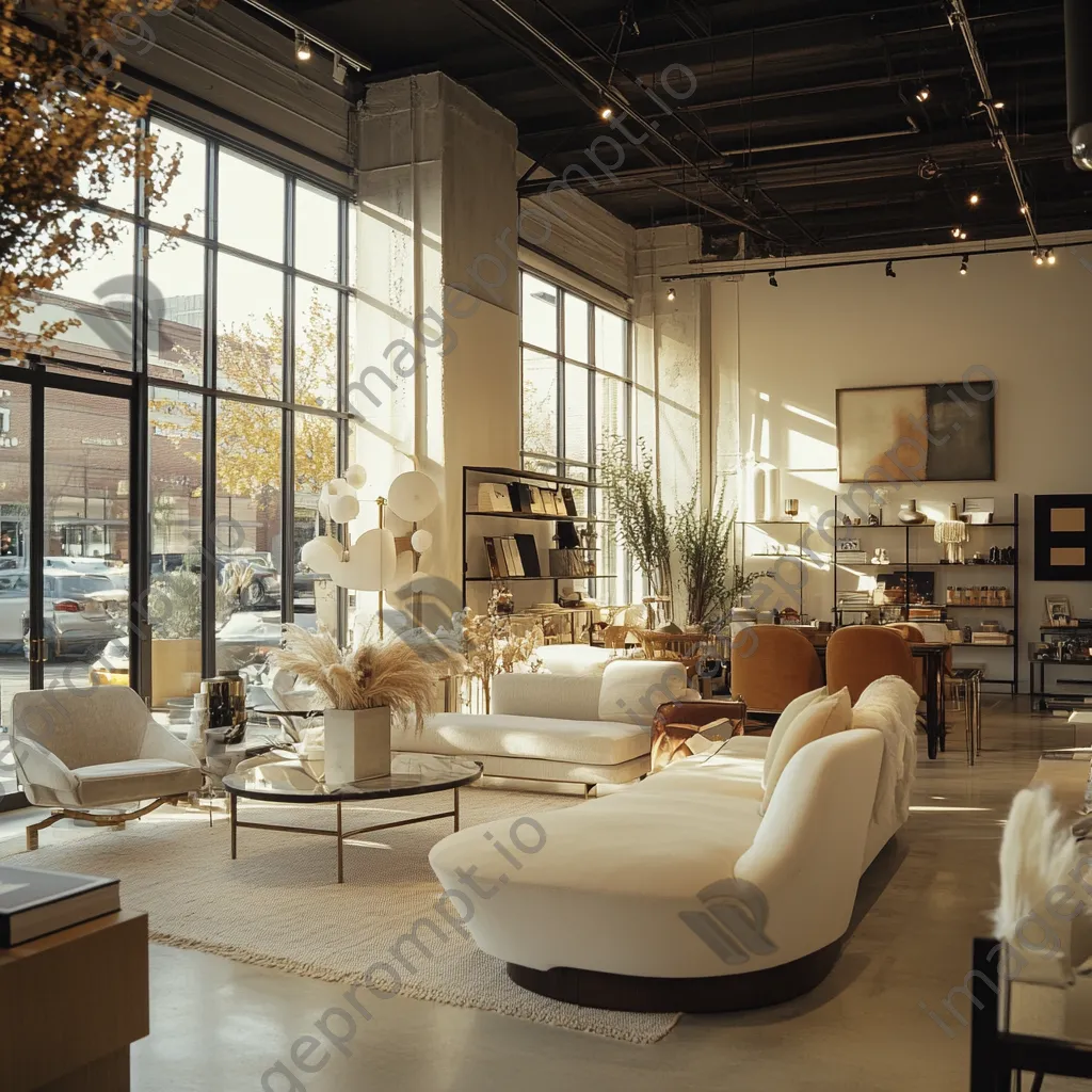 Interior of a luxury home decor store - Image 4