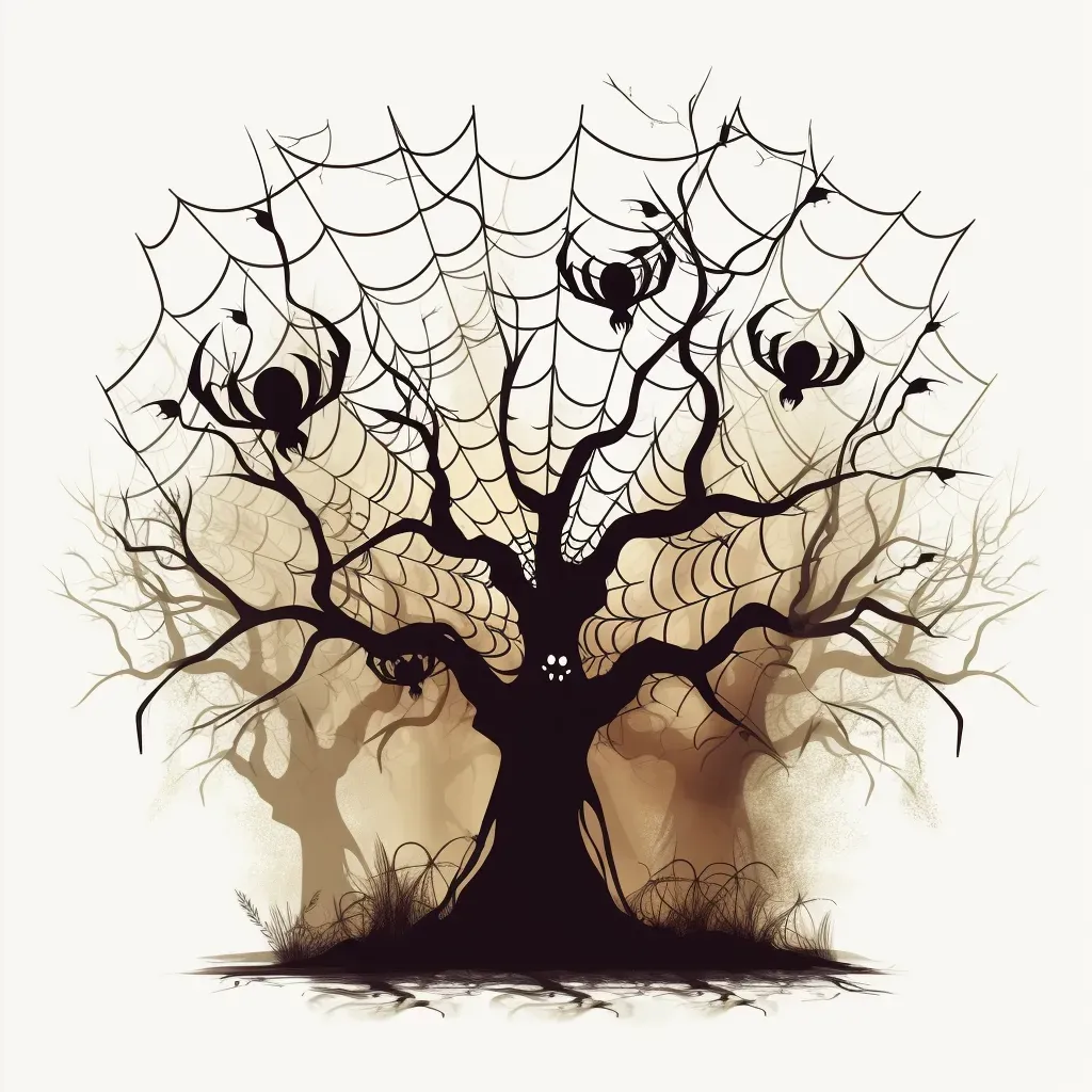 Creepy Halloween Tree Logo