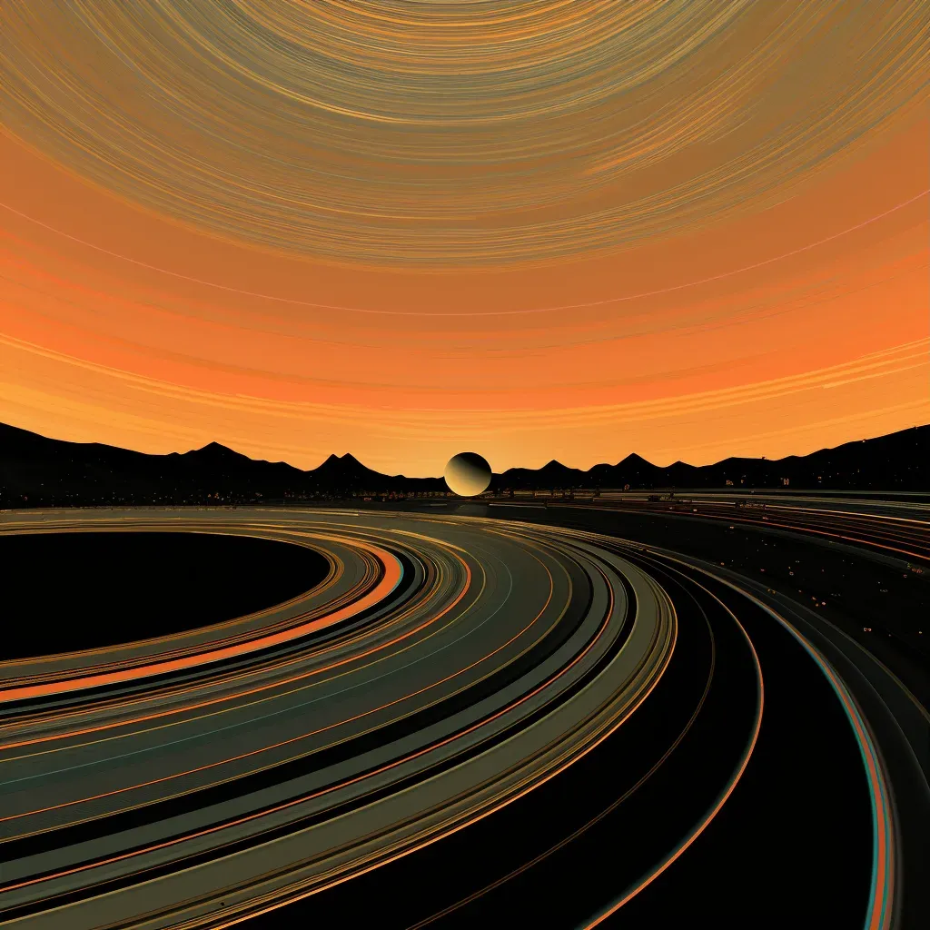 Panoramic view of Saturn