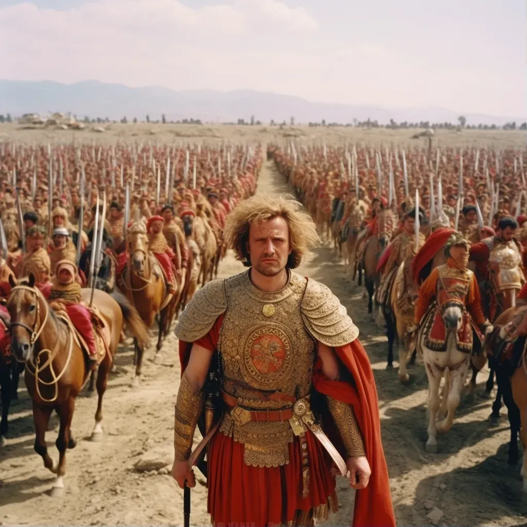 Alexander the Great leading his army in conquest - Image 1