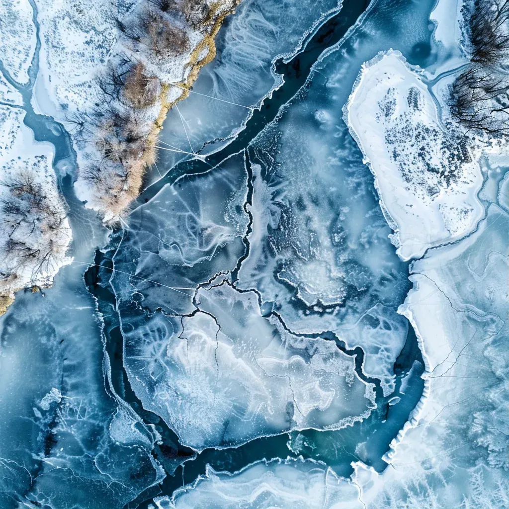 icy river lines - Image 1