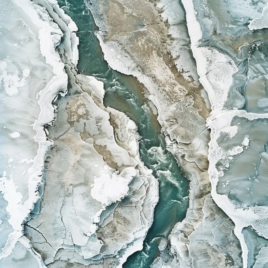 icy river lines - Image 2