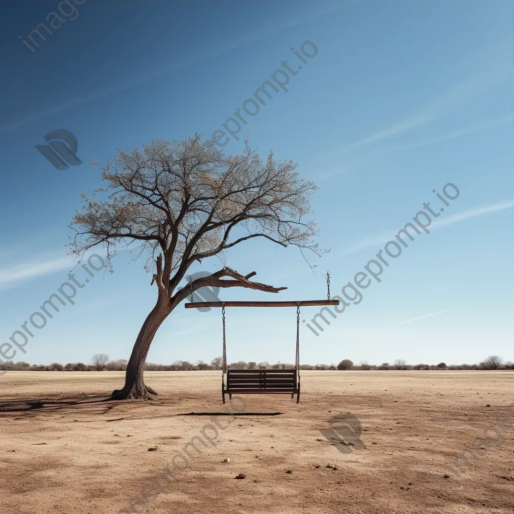 Solitary swing in empty playground shot on Sony A7 III - Image 3