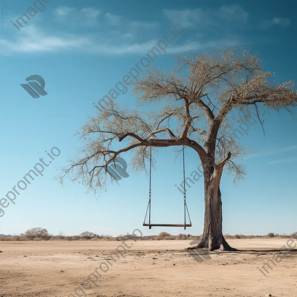 Solitary swing in empty playground shot on Sony A7 III - Image 4