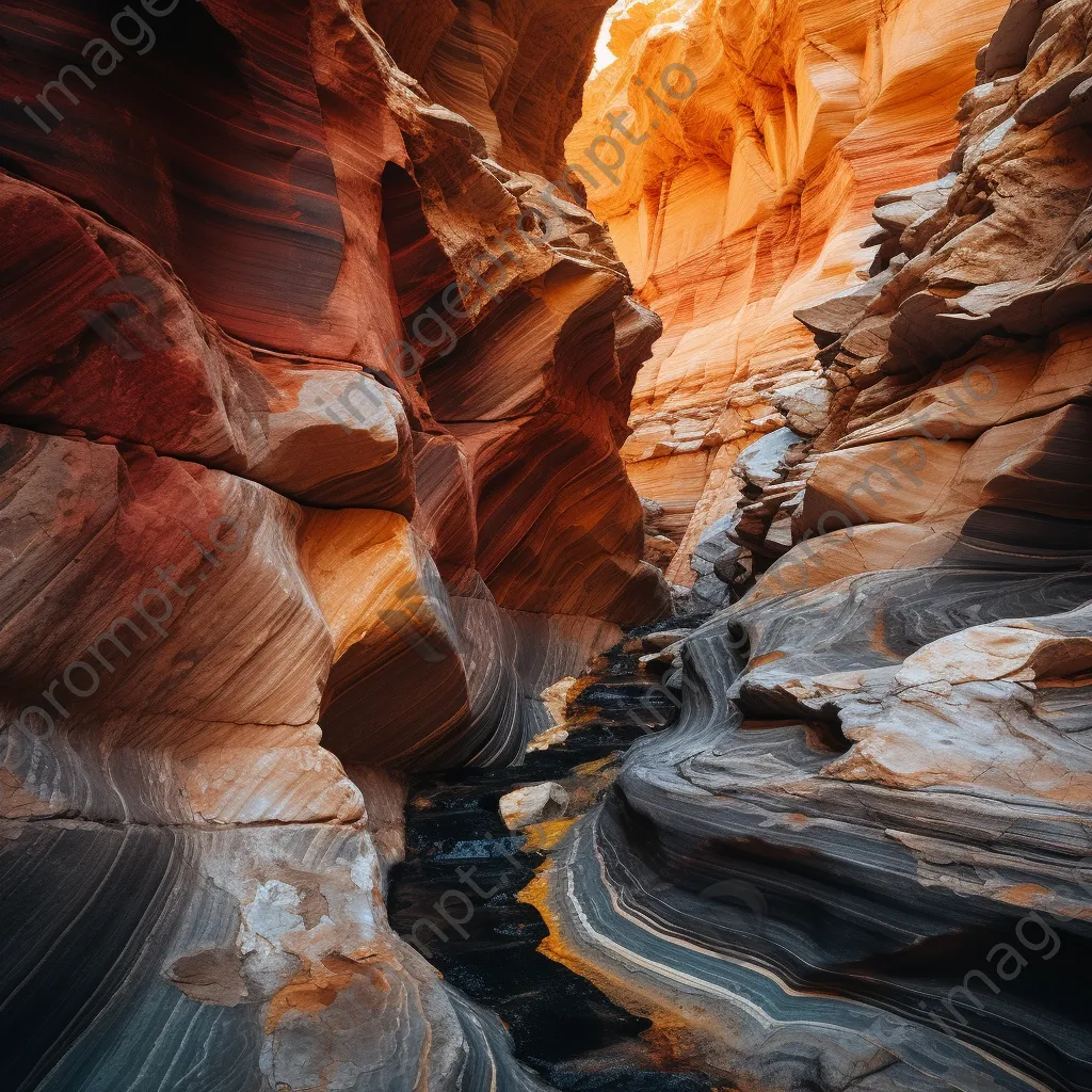 Close-up of canyon rock formations - Image 4